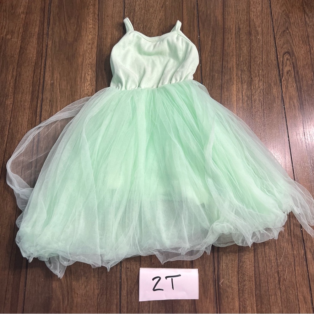 Tulle dress - green (sorbet light green) 2T size 90